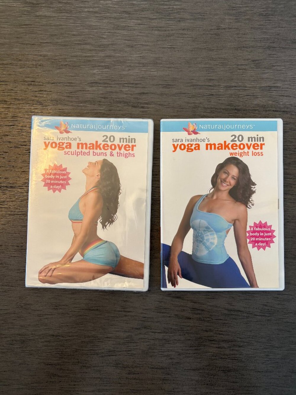 Two Sara Ivanhoe’s Yoga Makeover DVDS - Like New